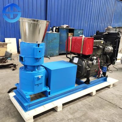 O plano morre máquina diesel da pelota da biomassa de 300mm 600-800 Kg/H