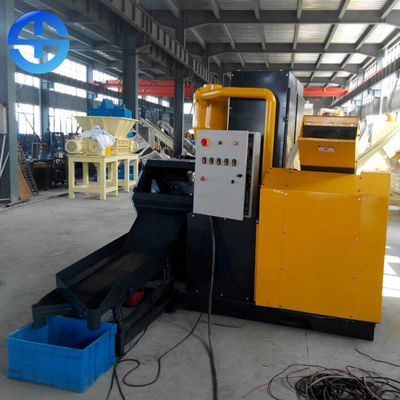 380 pureza de cobre do granulador 99,9% do fio de cobre da sucata do equipamento de processamento da sucata de V