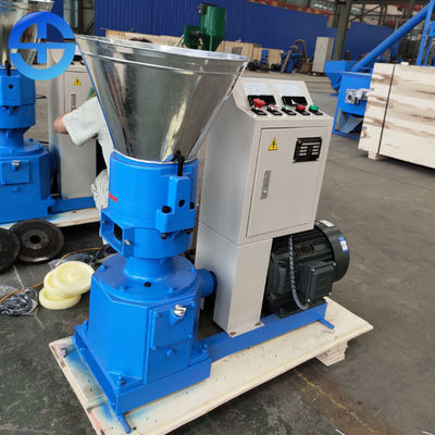 Máquina movida a motor elétrica 200kg/H 300kg/H da pelota da biomassa 7.5kw